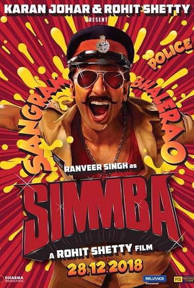 Simmba (2018) Hindi Movie 720p HDRip x264 [1.2GB]